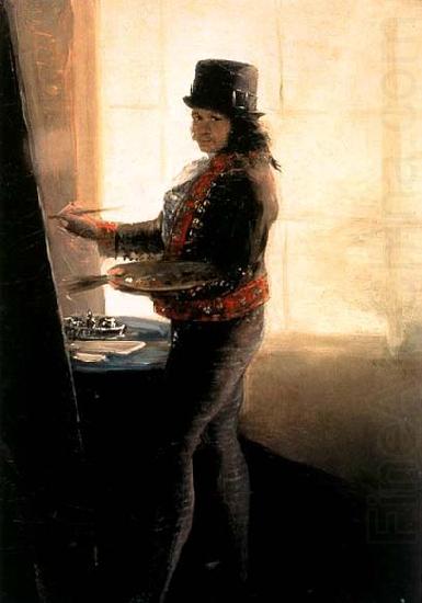 Self-Portrait in the Workshop, Francisco de goya y Lucientes